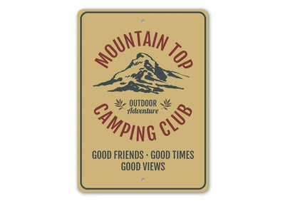 Mountain Top Camping Club Sign