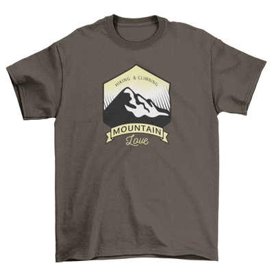 Hiking & Climbing Mountain Love T-shirt Design