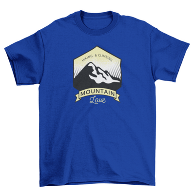 Hiking & Climbing Mountain Love T-shirt Design