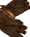 Alpaca Knit Lined Cowhide Leather Gloves - Alpaca Made in the USA