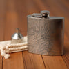 Bighorn Mountains - Wyoming Engraved Topographic Map Hip Flask